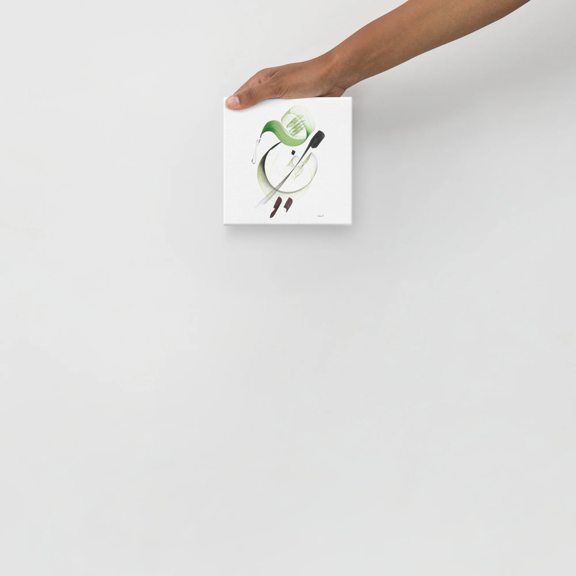 Calligraphie arabe - La clé du bonheur - 15.2 x 15.2 cm | 6″×6″ - image 5