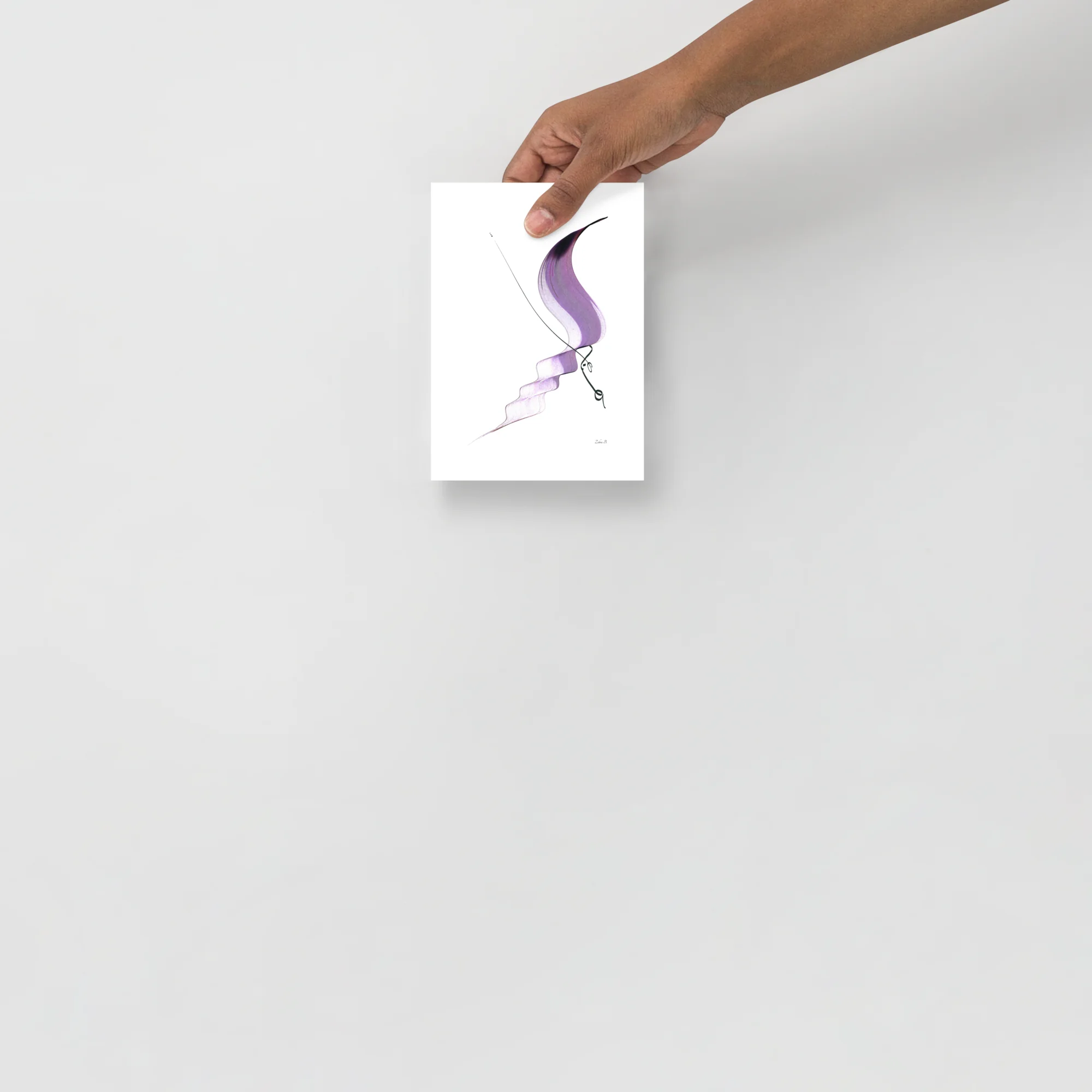 Calligraphie arabe - Happiness - 12.7 x 17.8 cm | 5″×7″ - image 6