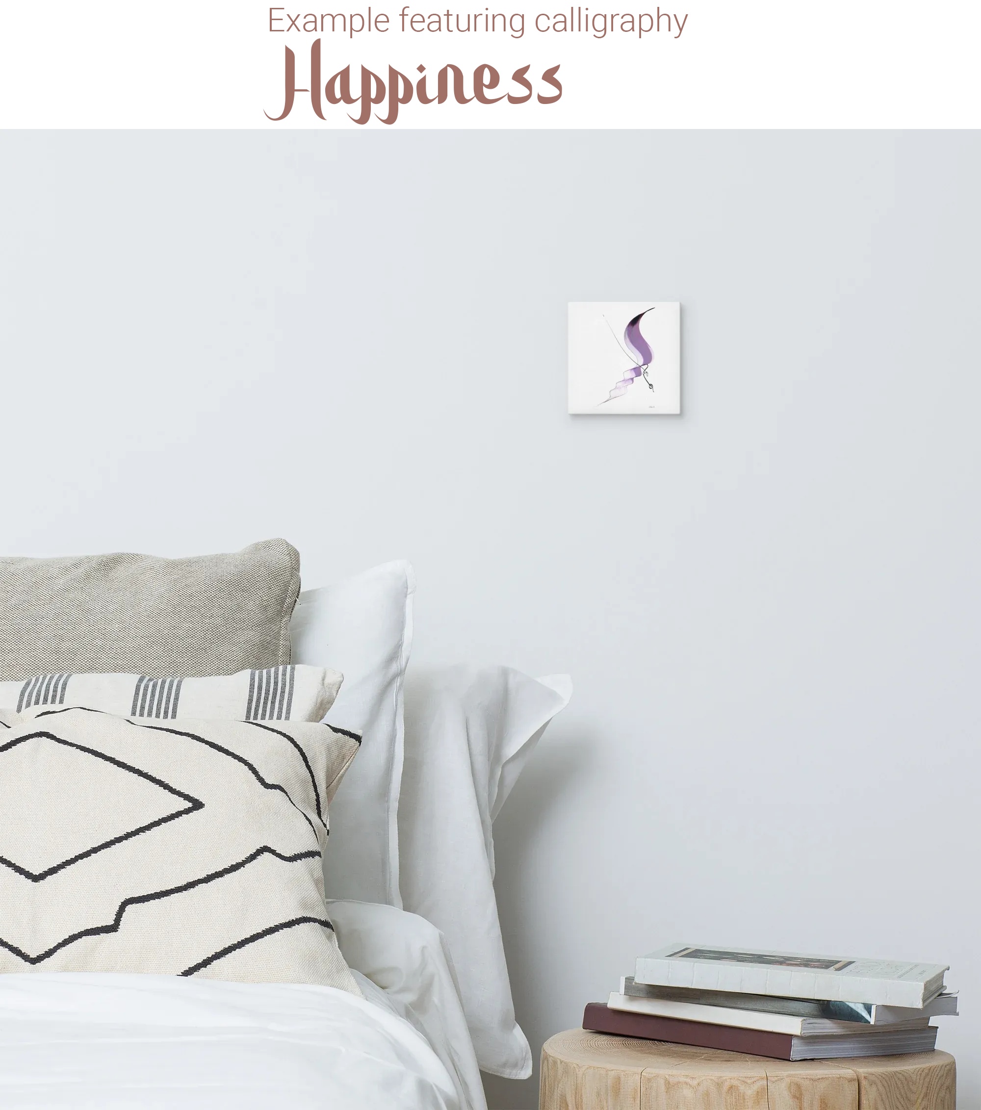 Calligraphie arabe - Personalisierte arabische Kalligrafie — Ihre Worte, von Hand kalligrafiert - 15,2 x 15,2 cm | 6″×6″ - image 4