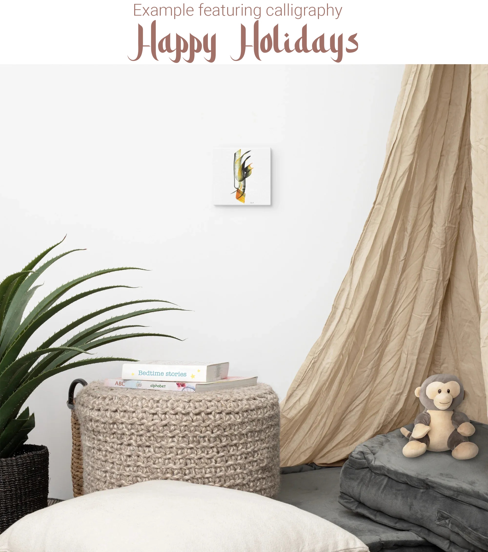 Calligraphie arabe - Personalisierte arabische Kalligrafie — Ihre Worte, von Hand kalligrafiert - 15,2 x 15,2 cm | 6″×6″ - image 9