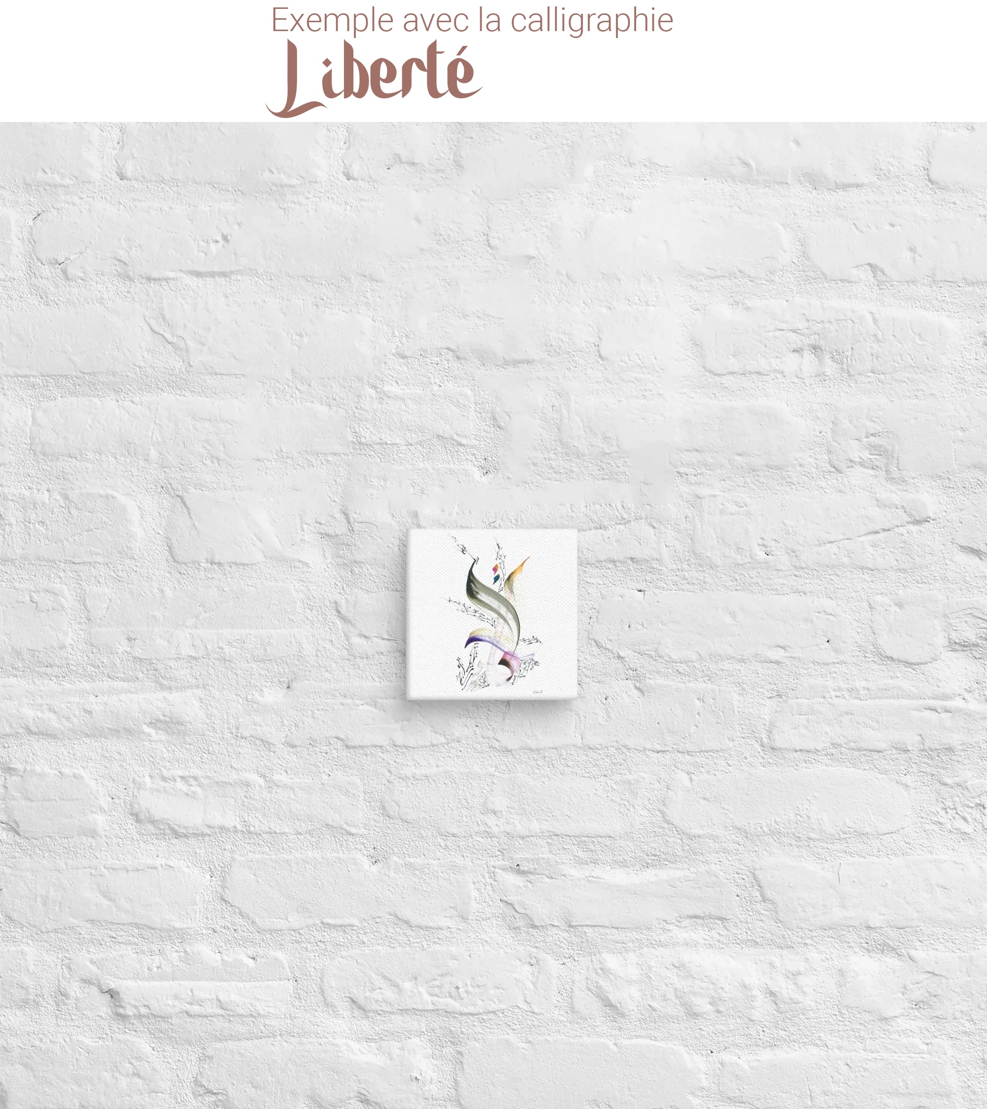 Calligraphie arabe - Calligraphie Arabe Personnalisée — Vos Mots, Calligraphiés à la Main - 15.2 x 15.2 cm | 6″×6″ - image 5