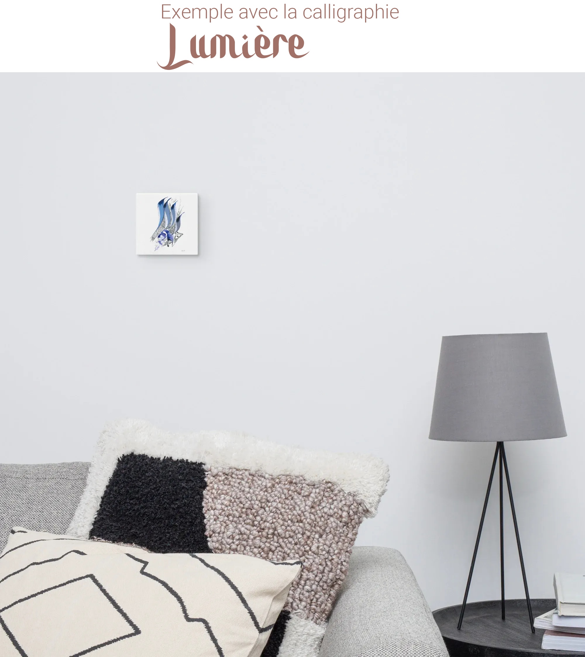 Calligraphie arabe - Calligraphie Arabe Personnalisée — Vos Mots, Calligraphiés à la Main - 15.2 x 15.2 cm | 6″×6″ - image 4