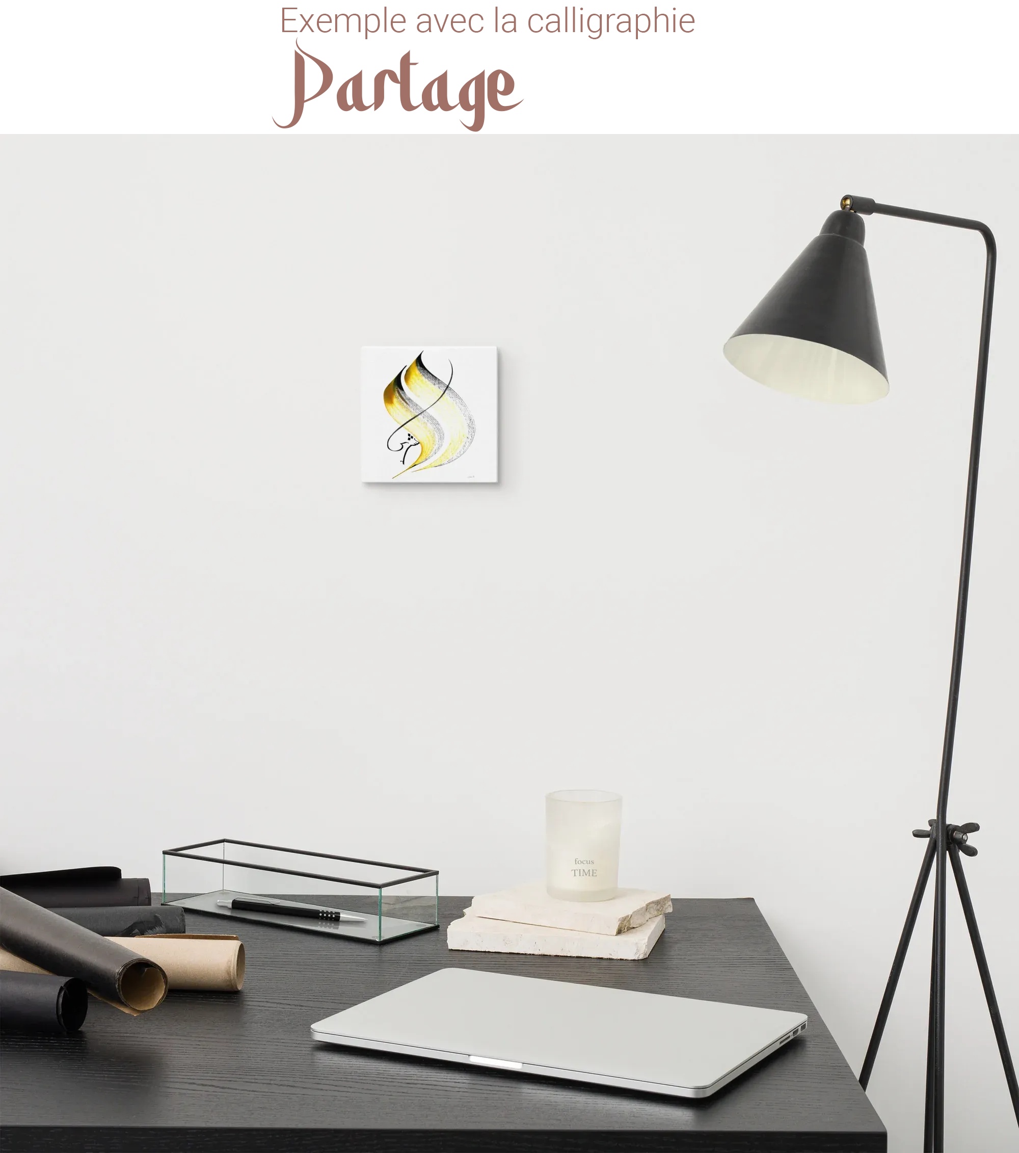 Calligraphie arabe - Calligraphie Arabe Personnalisée — Vos Mots, Calligraphiés à la Main - 15.2 x 15.2 cm | 6″×6″ - image 7