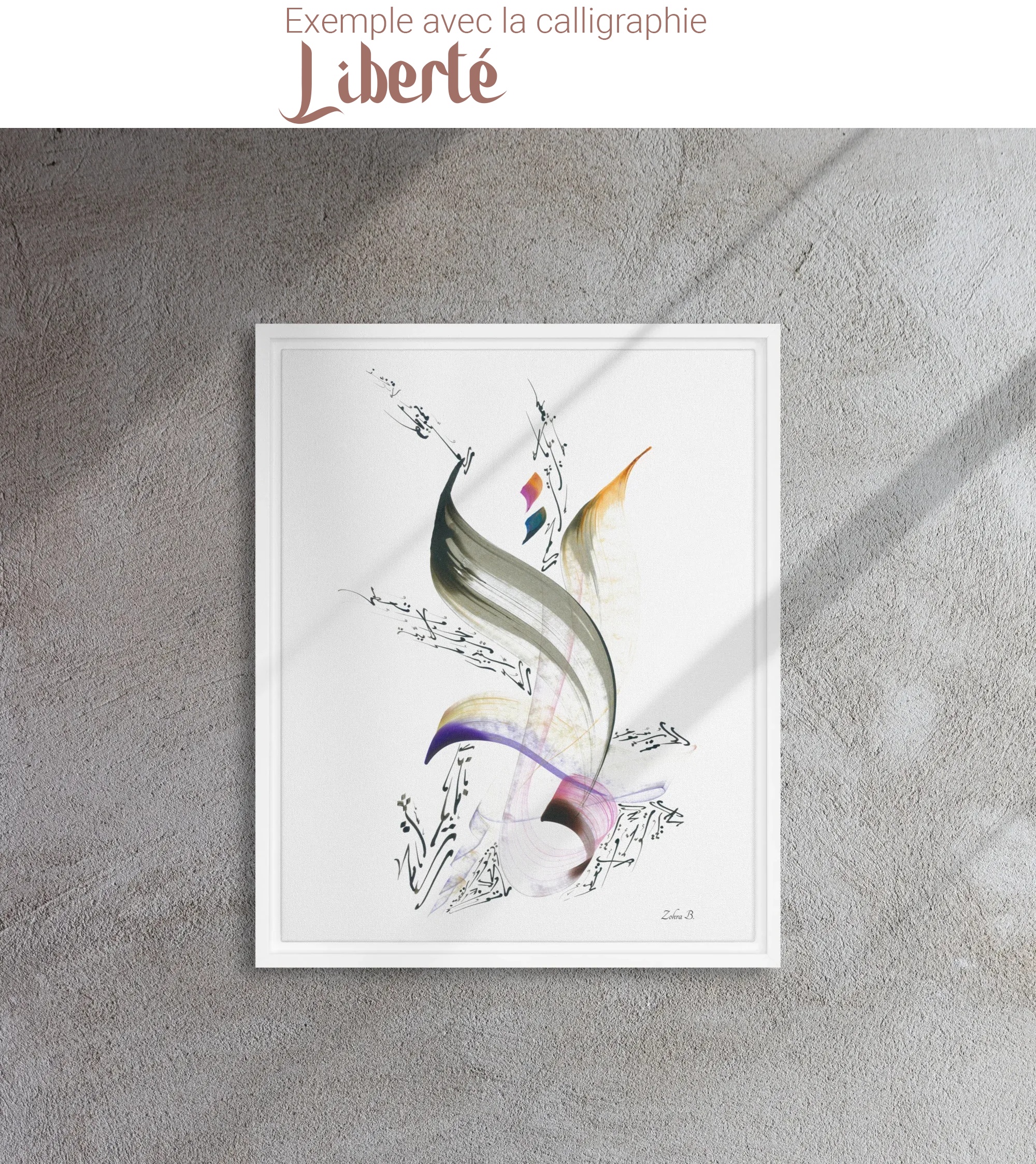 Calligraphie arabe - Calligraphie Arabe Personnalisée — Vos Mots, Calligraphiés à la Main - image 4