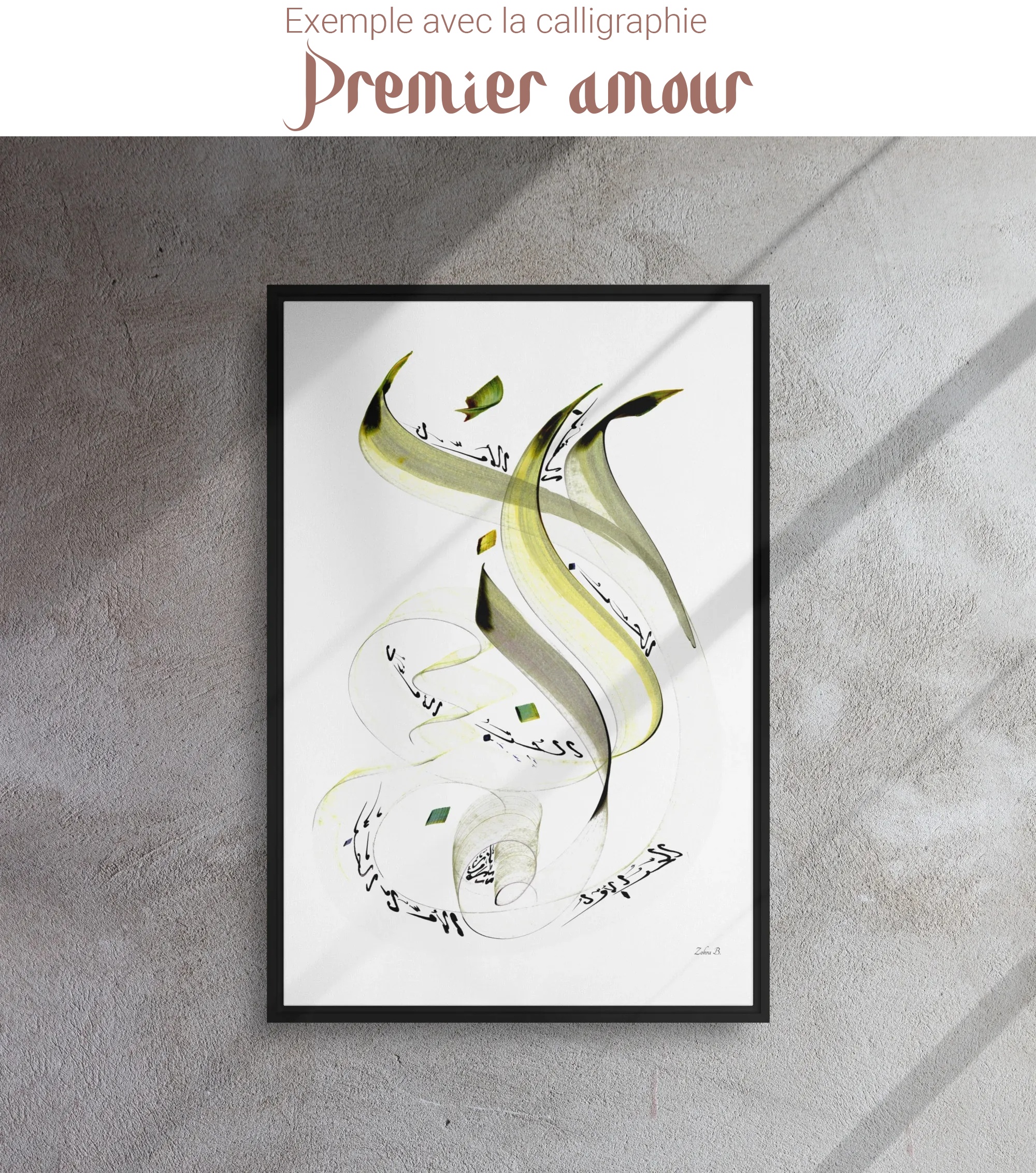 Calligraphie arabe - Calligraphie Arabe Personnalisée — Vos Mots, Calligraphiés à la Main - image 5