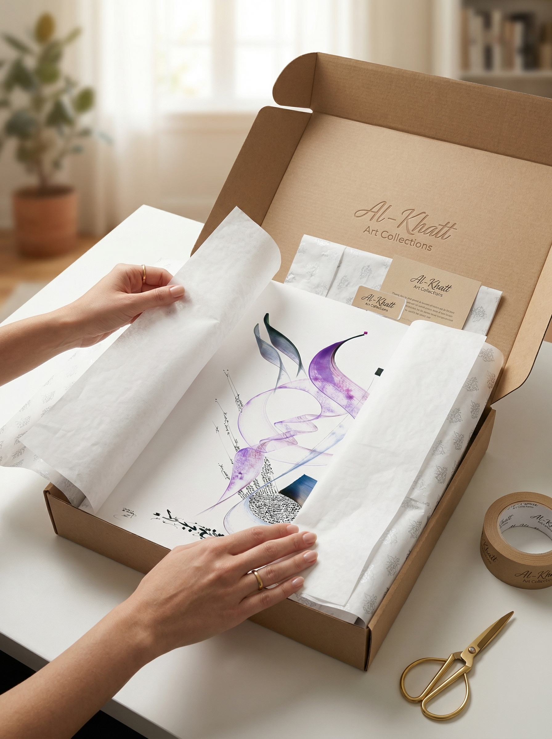 Calligraphie arabe - L'amour est une fleur - image 2