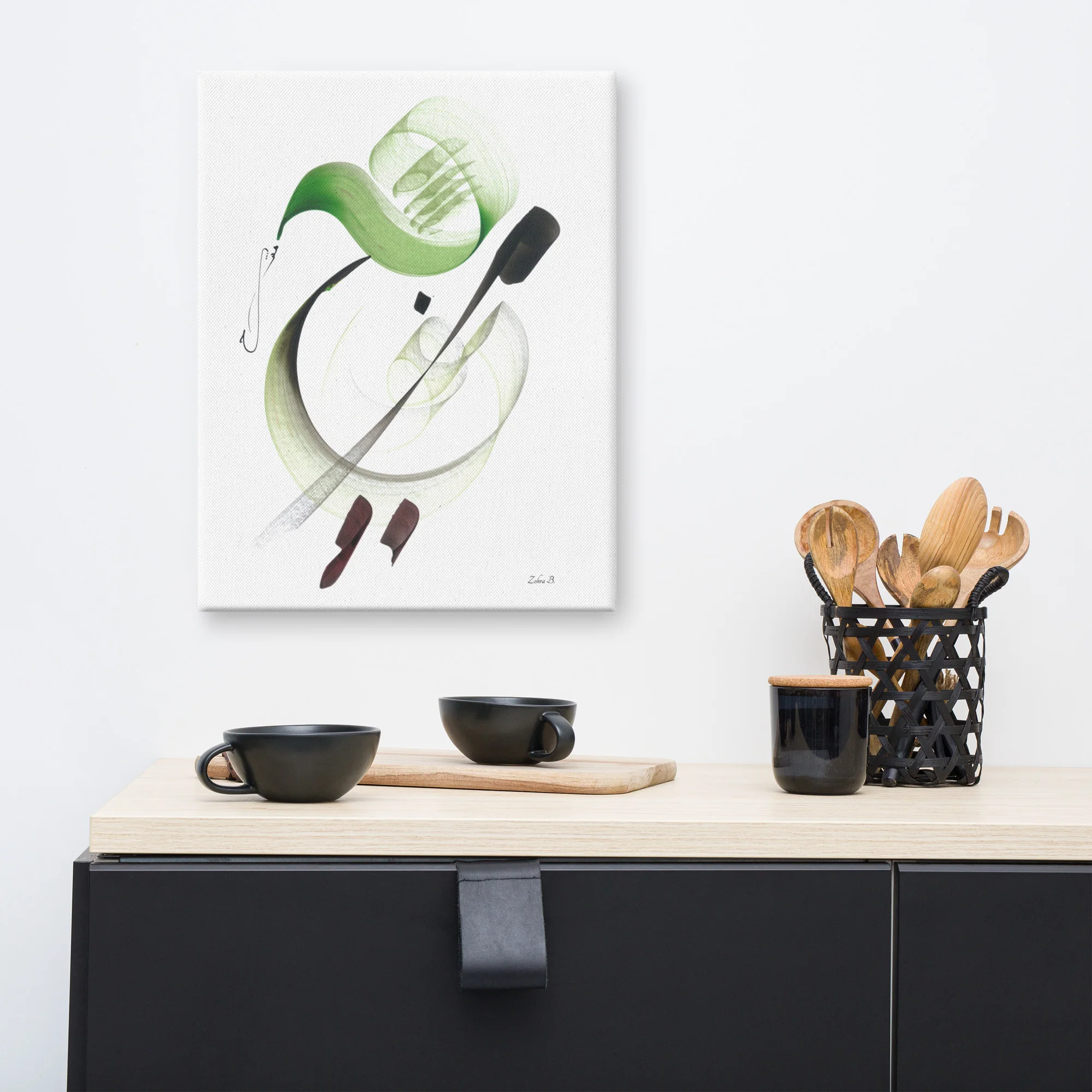 Calligraphie arabe - The key to happinessCanvas - image 6