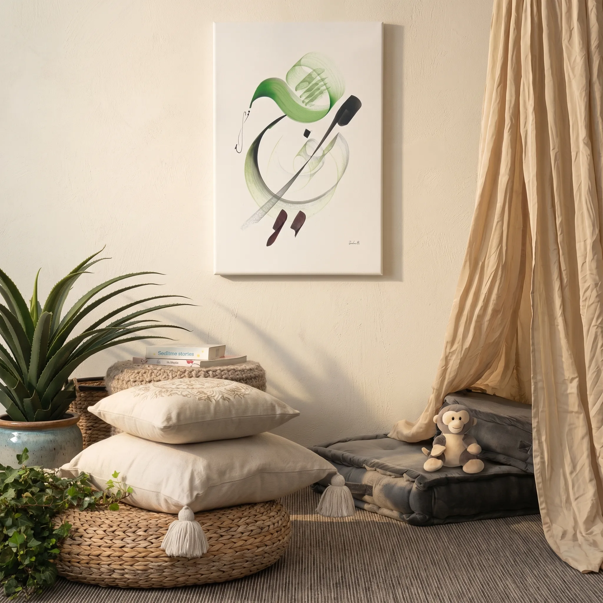 Calligraphie arabe - La llave de la felicidadLienzo - image 4