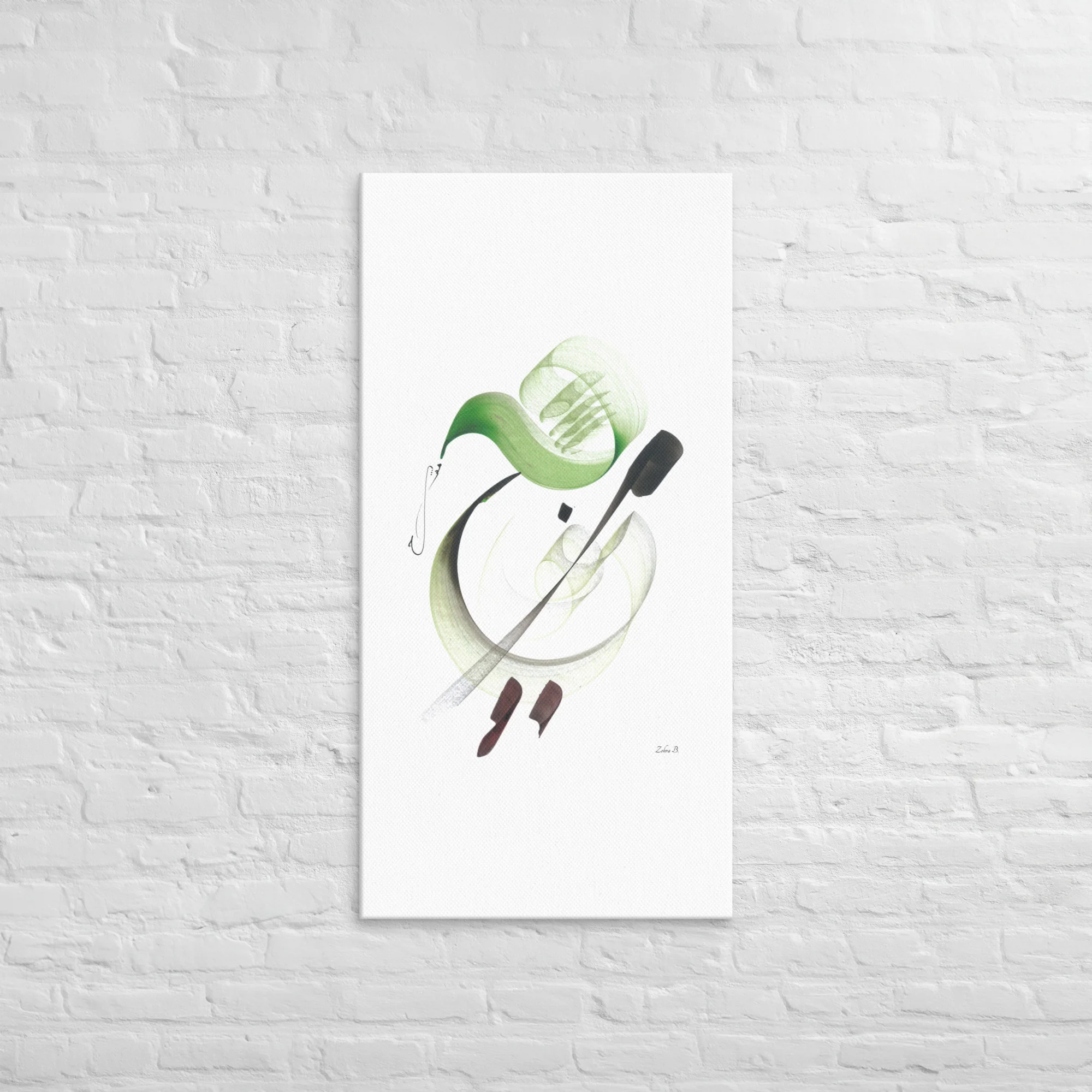 Calligraphie arabe - The key to happinessCanvas - image 2