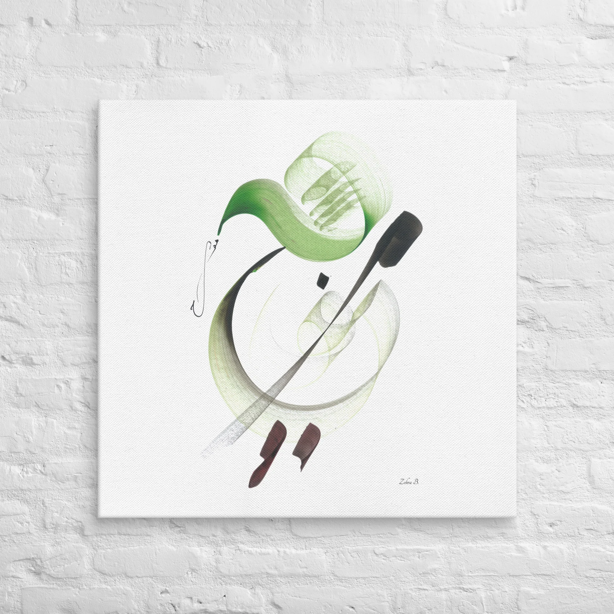 Calligraphie arabe - The key to happinessCanvas - image 7