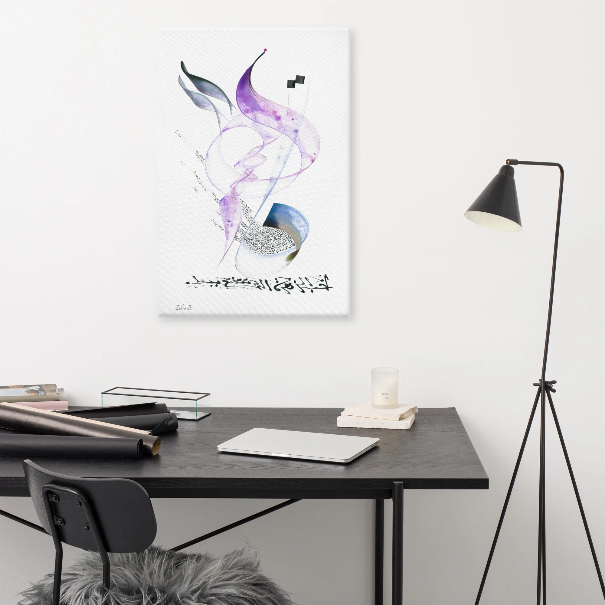 Calligraphie arabe - Love is a FlowerCanvas - image 2