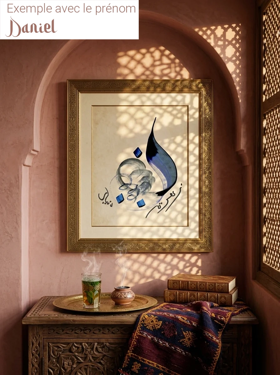 Calligraphie arabe - Votre Prénom en Calligraphie Arabe - Création Sur-Mesure - Idée Cadeau UniquePapier - image 5