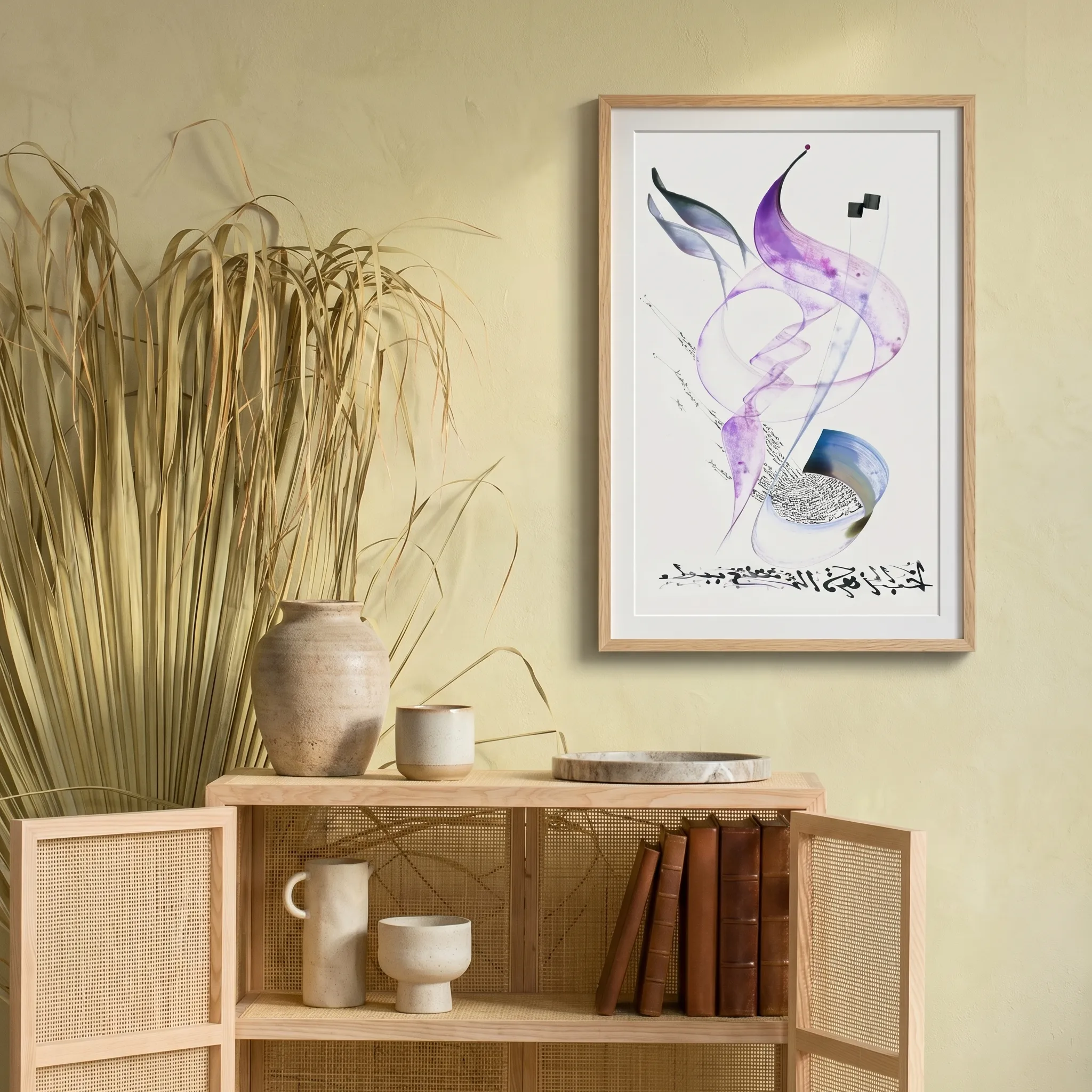 Calligraphie arabe - El amor es una flor - Póster