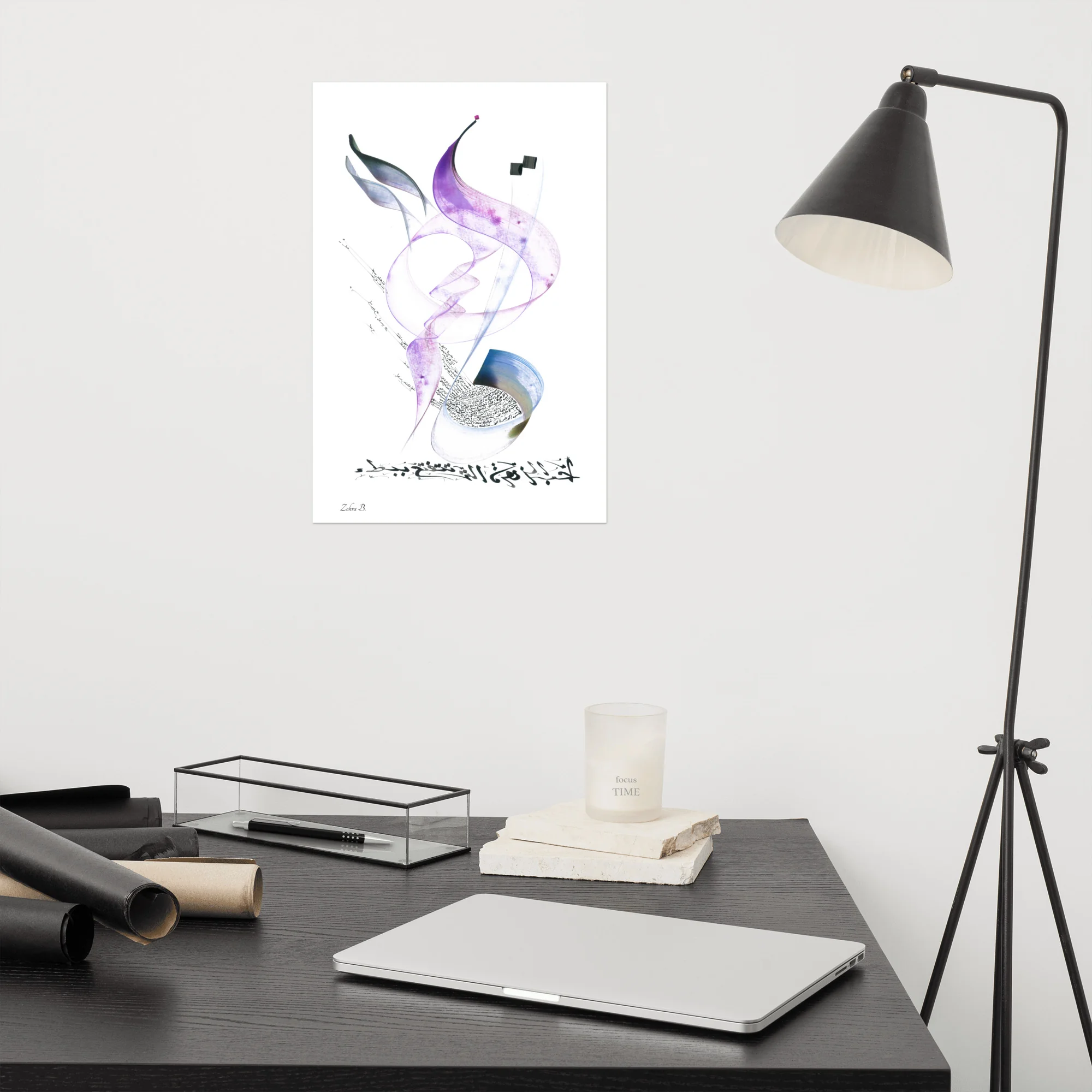 Calligraphie arabe - L'amour est une fleurPoster - image 5