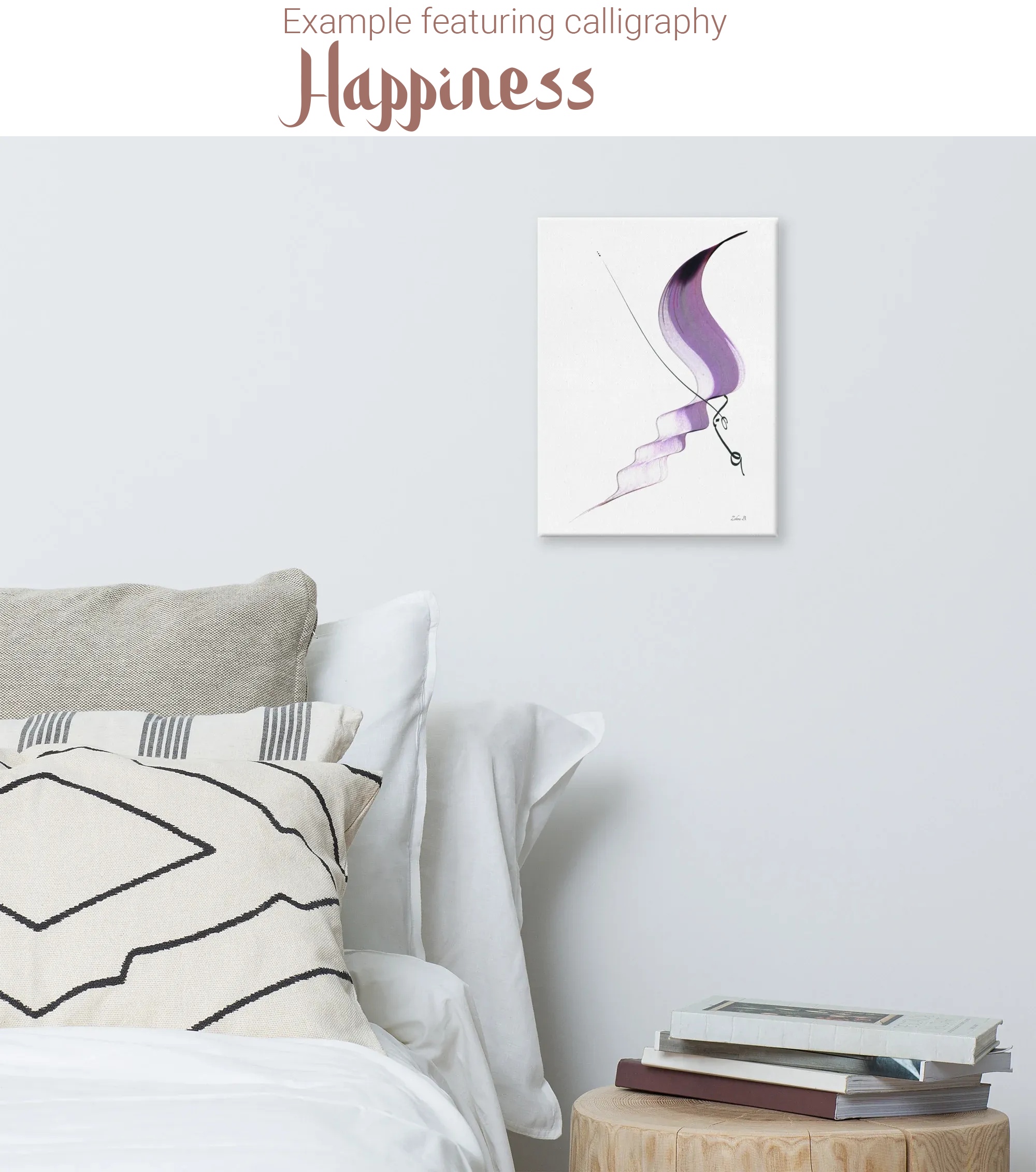 Calligraphie arabe - Personalisierte arabische Kalligrafie — Ihre Worte, von Hand kalligrafiertLeinwand - image 7