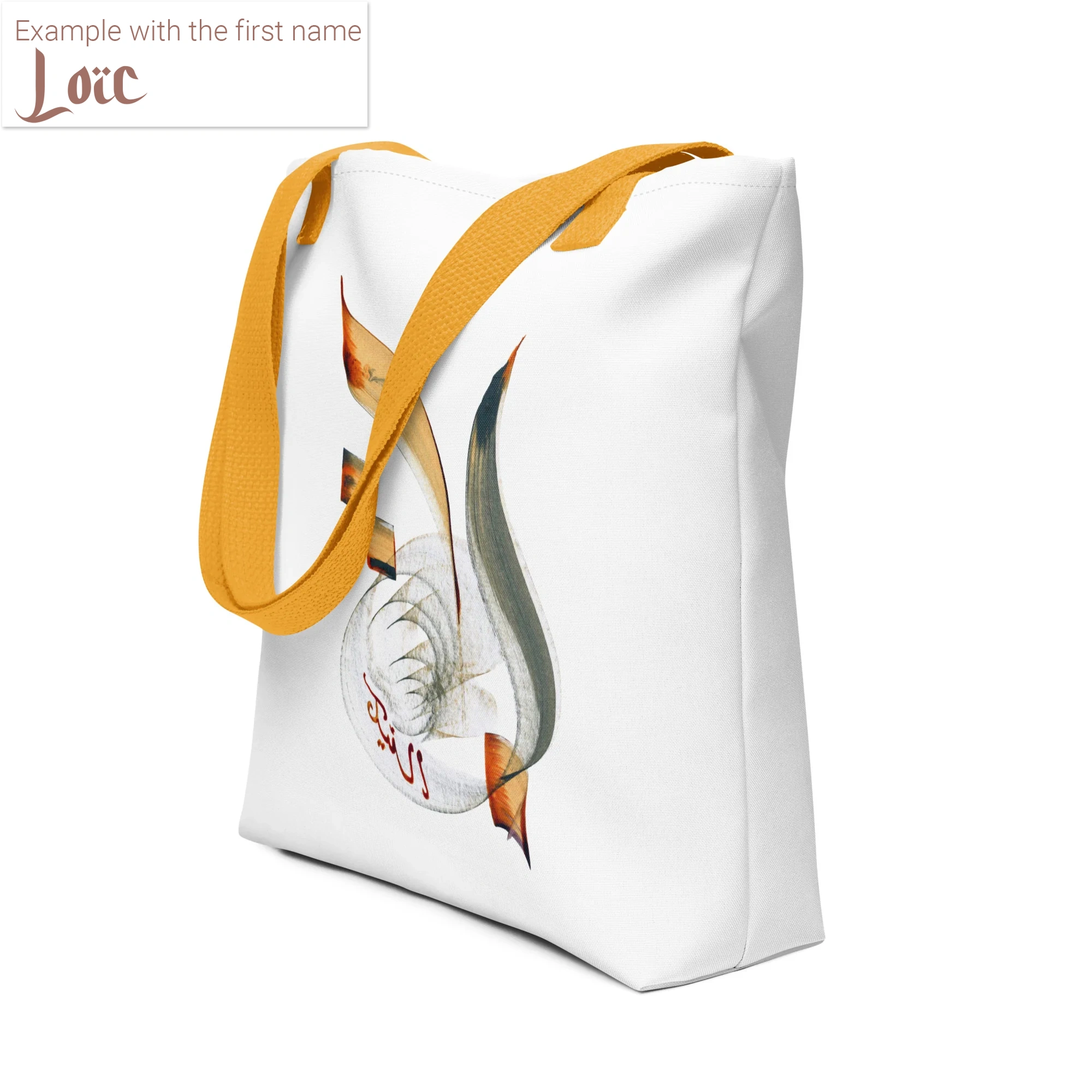 Calligraphie arabe - Your Name in Arabic Calligraphy - Custom Creation - Unique Gift Idea - Tote Bag